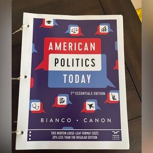 AMERICAN POLITICS TODAY 7TH ESSENTIALS EDITION BOOK BIANCO
CANON - LOOSE LEAF